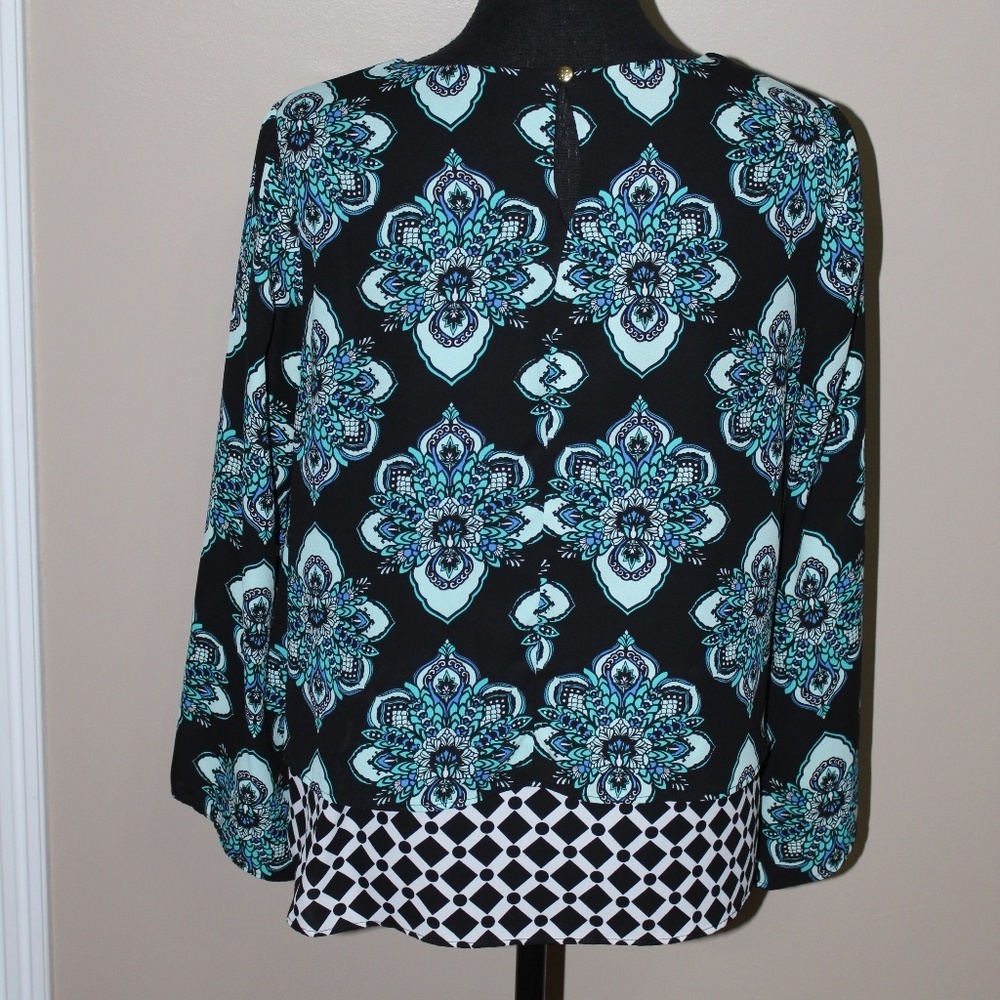Kaari Blue Multi-Color Blouse - Picture 5 of 8